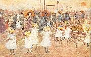 Maurice Prendergast South Boston Pier oil painting on canvas